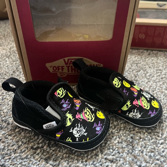 Spooky Vans Crib Shoe Size 2 - Picture 2 of 3